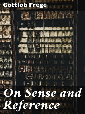 cover image of On Sense and Reference